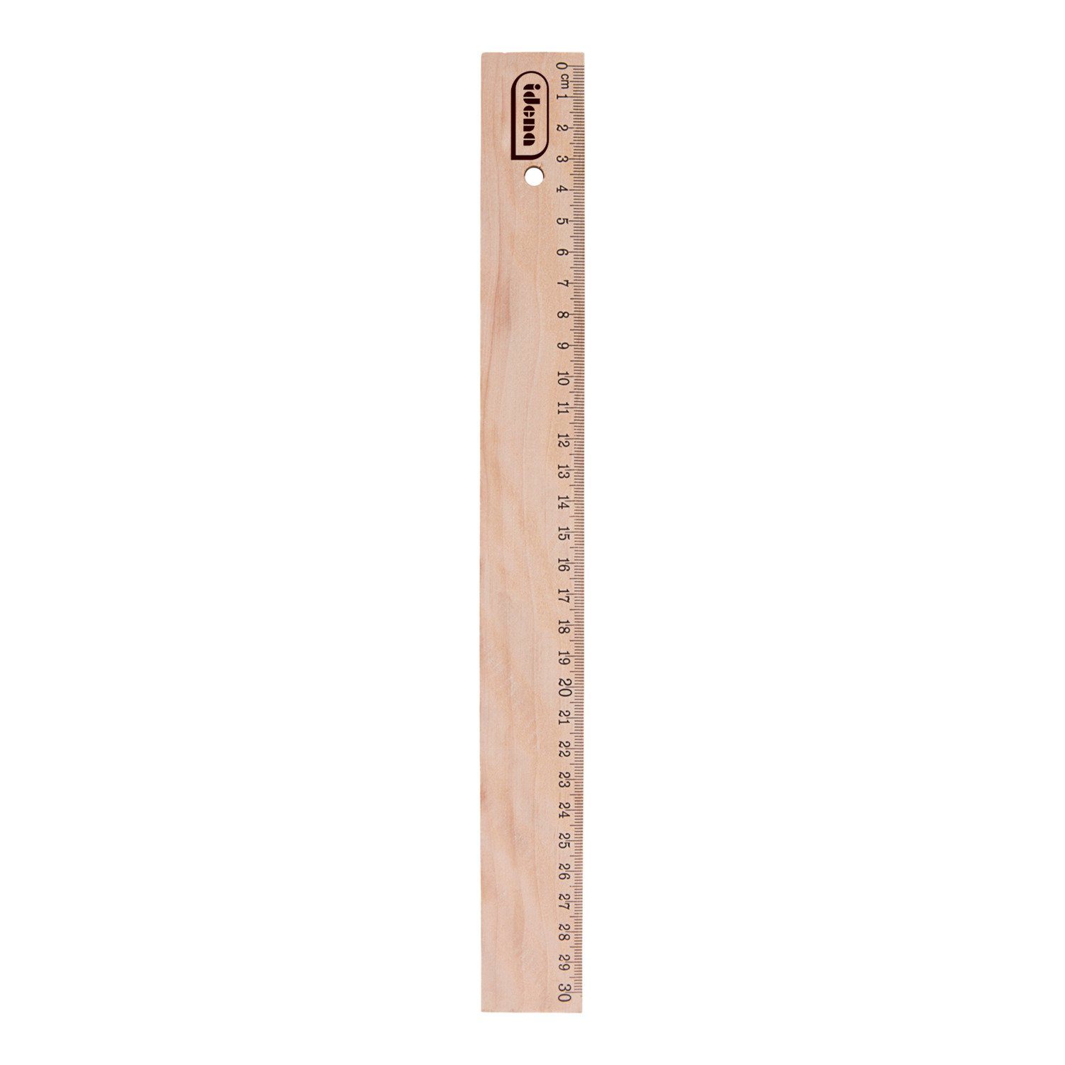 Idena Lineal Idena 10425 - Holz-Lineal mit 30 cm Länge, Millimeter- und Zentimeter-