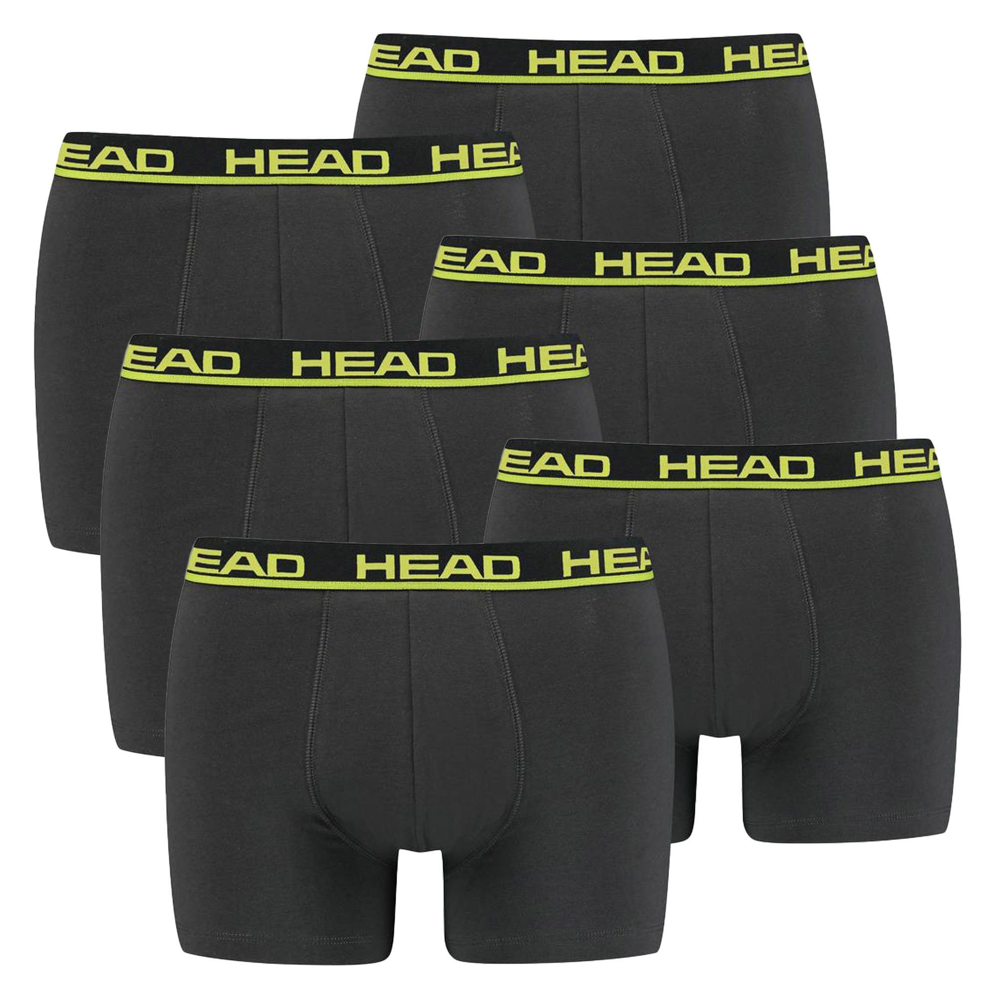 Head Boxer Herren Boxershort 6er Pack Baumwolle (Packung, 6er Pack)