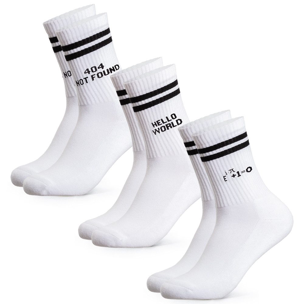 Tennissocken Herren Statement Tennis Socken 3er Pack (Modell: William)