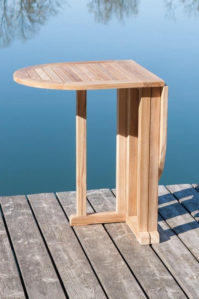Garden Pleasure Gartentisch Balkontisch Klapptisch Gartentisch aus Teak 120 x 65 cm