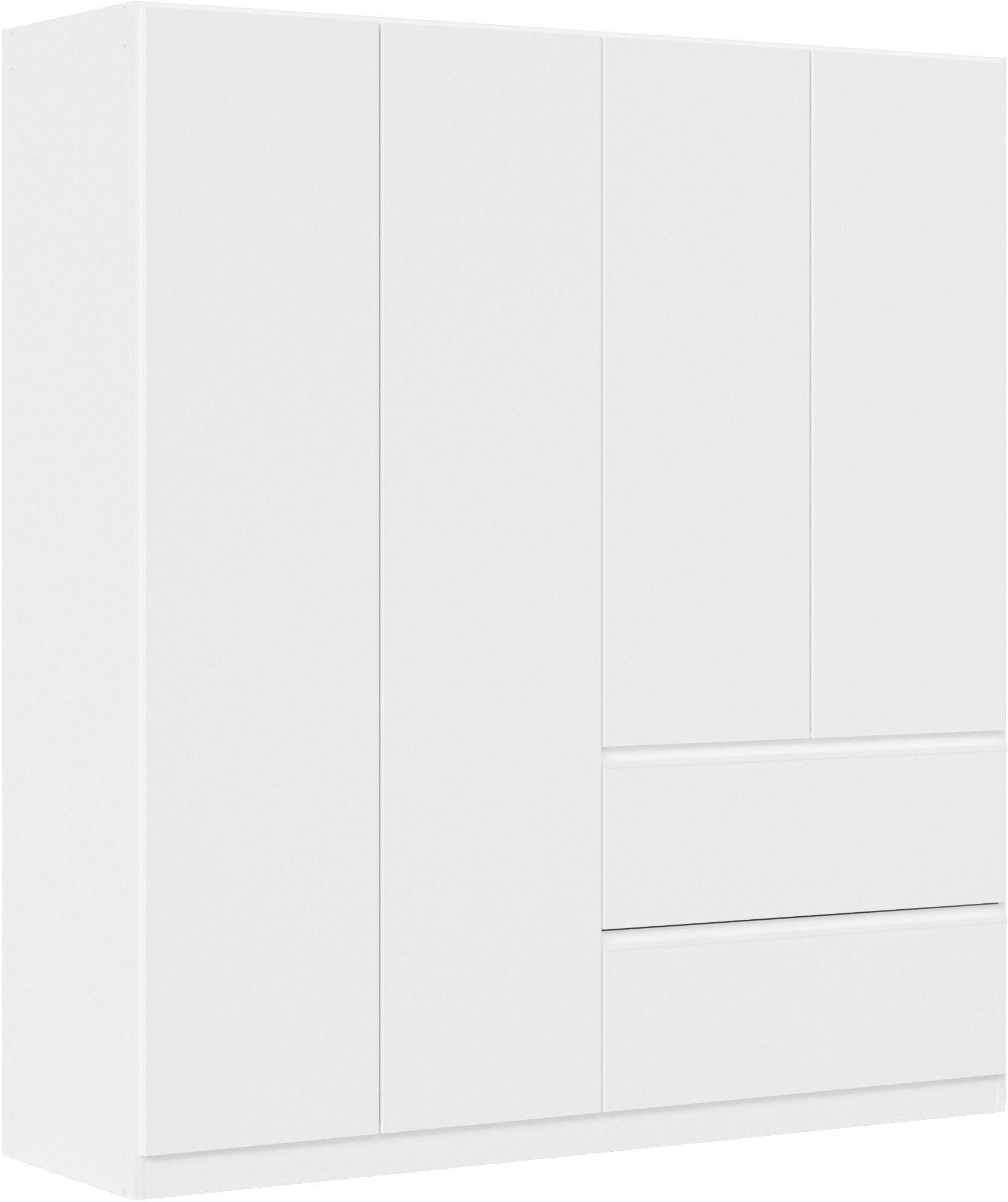 rauch Drehtürenschrank Kleiderschrank Schrank Garderobe COSTA in den Breiten 91/136/181 cm (in 3 Ausstattungen BASIC/CLASSIC/PREMIUM) viel Platz, grifflose Front und Push-to-Open Funktion MADE IN GERMANY