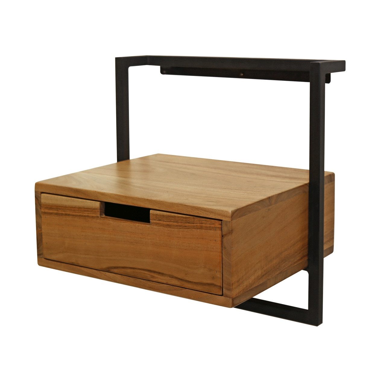 Feeling4Home Nachttisch Natredja - Akazienholz massiv Natur, mit 1 Schublad günstig online kaufen