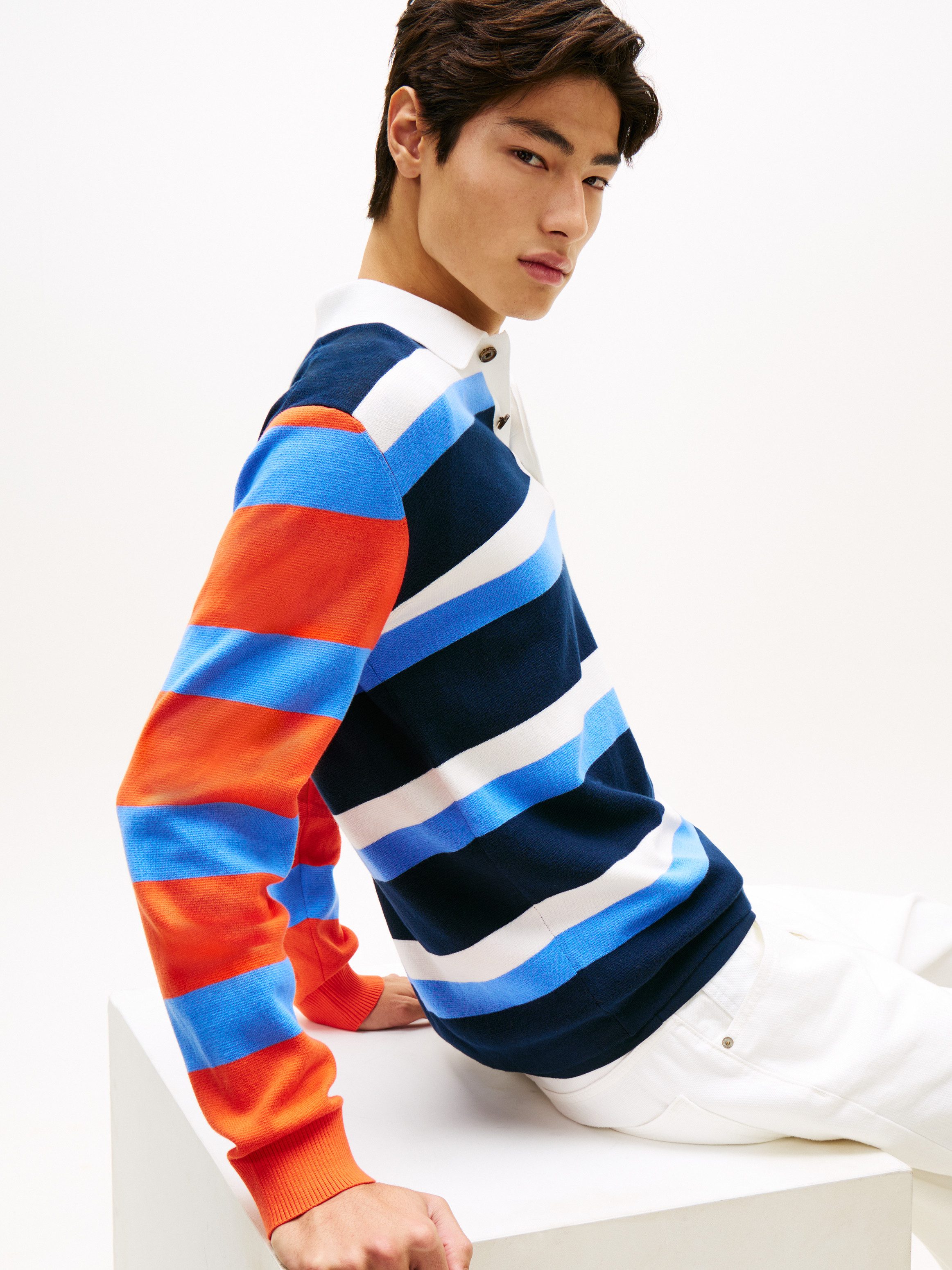 Tommy Jeans Polokragenpullover REGULAR RUGBY Regular fit mit Polokragen