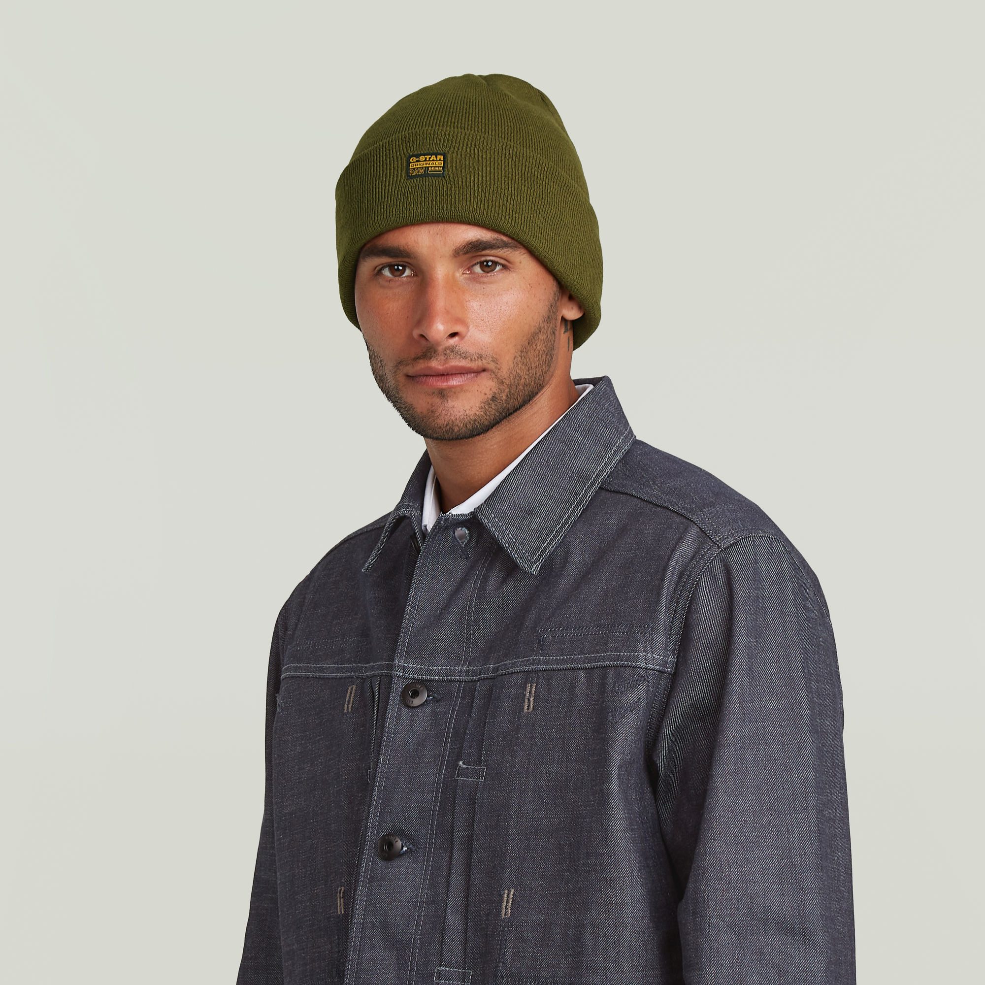 G-STAR Beanie Effo Long Beanie mit Aufnäher vorn günstig online kaufen