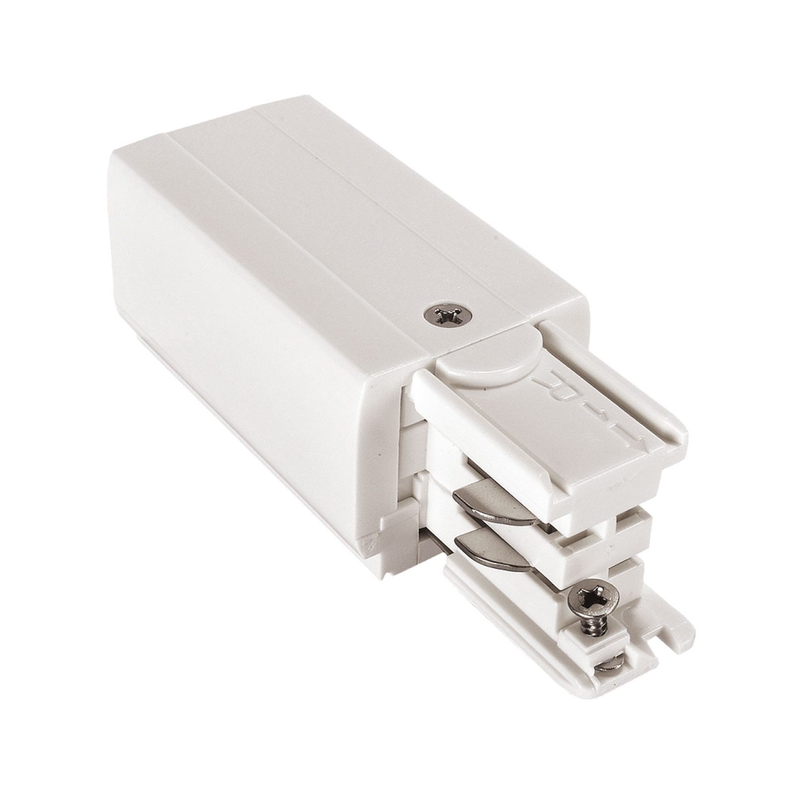 Schienensystem-Verbinder Spectrum LED SPS 2 3-Phasen Stromschiene Einspeisung IP20 weiß rechts