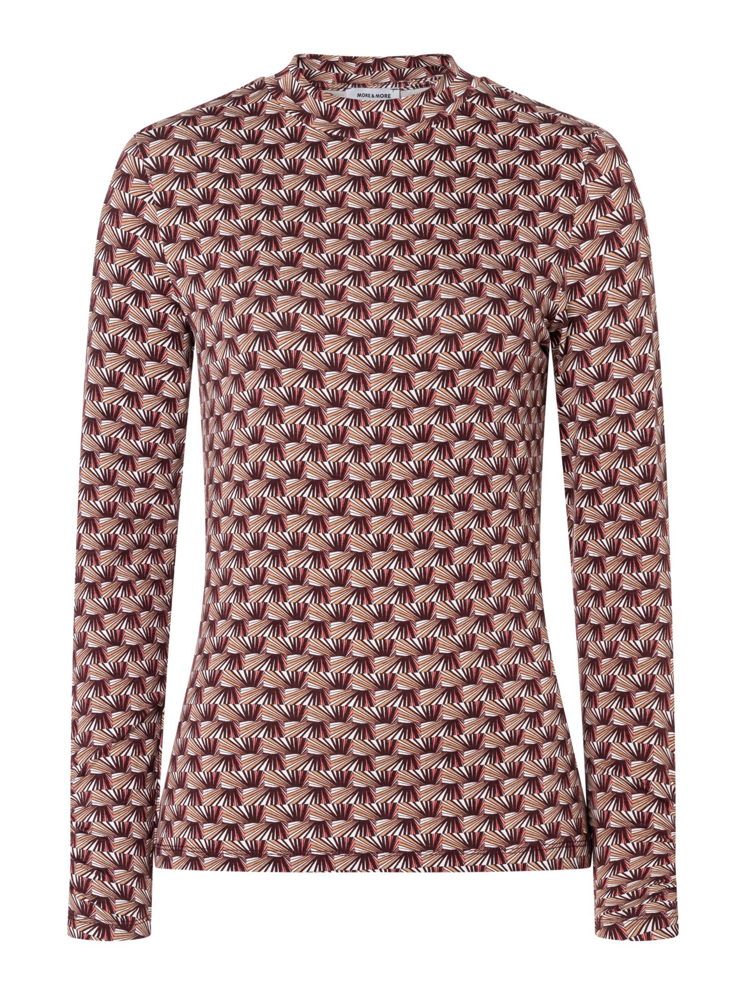 MORE&MORE T-Shirt buntes Print-Langarmshirt günstig online kaufen