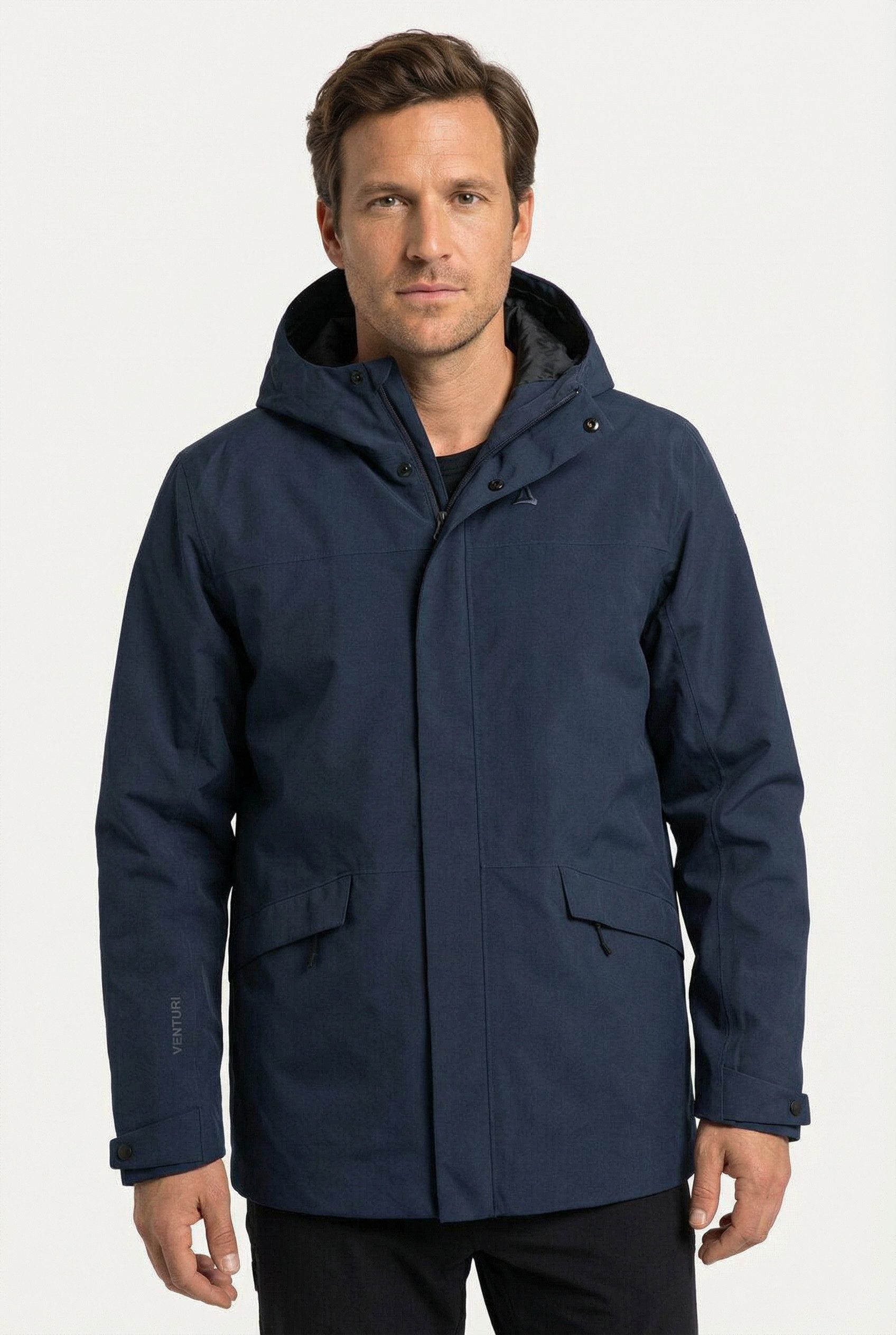 Schöffel Regenjacke CIRC Jacket Style Smue MEN sportlicher Stil, mit VENTURI® Membrane, wasserdicht, atmungsaktiv
