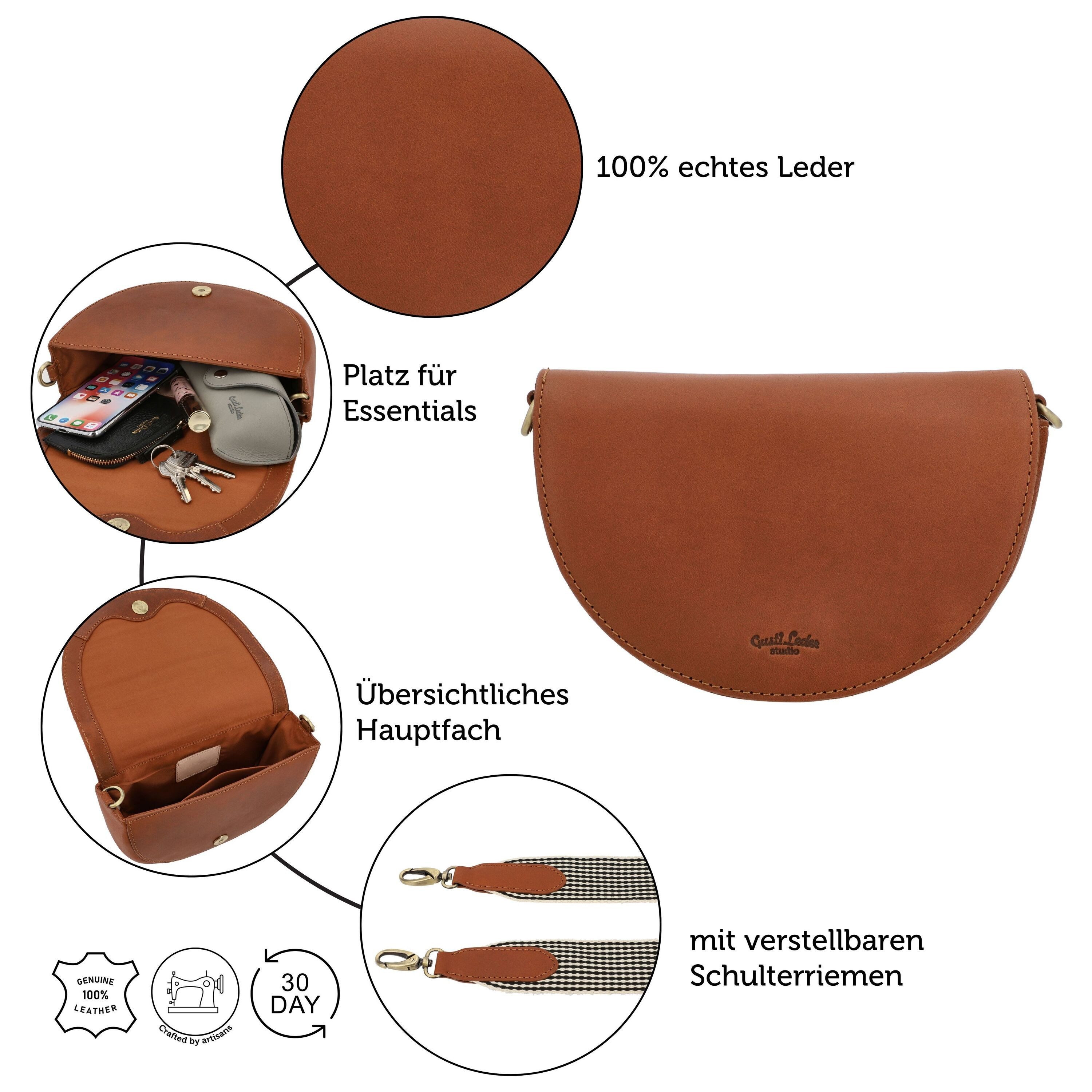 Gusti Leder Handtasche Gusti Leder Handtasche Leni (1-tlg)