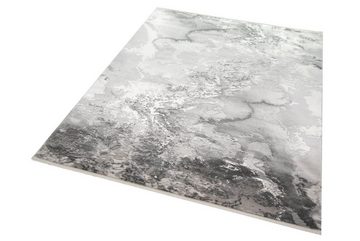 Teppich Teppich abstrakt Marmorteppich in grau, TeppichHome24, rechteckig
