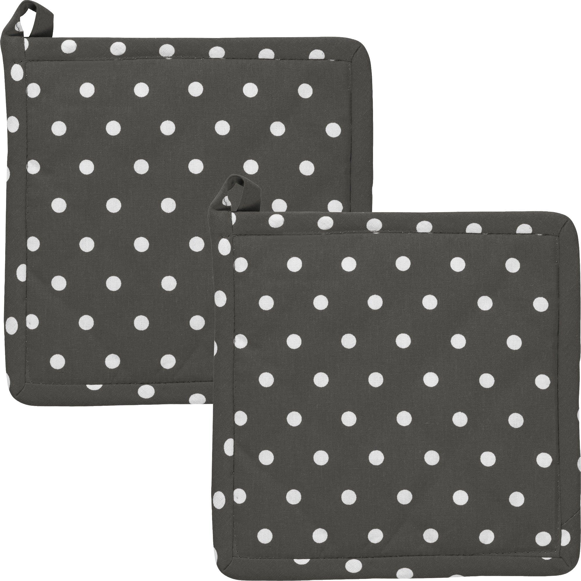 REDBEST Topflappen Topflappen "Orlando" 2er-Pack, Punkte/gemustert