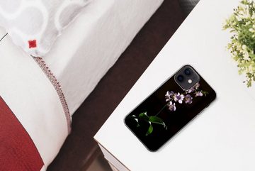 MuchoWow Handyhülle Orchidee - Blume - Rosa, Handyhülle Apple iPhone 12, Smartphone-Bumper, Print, Handy