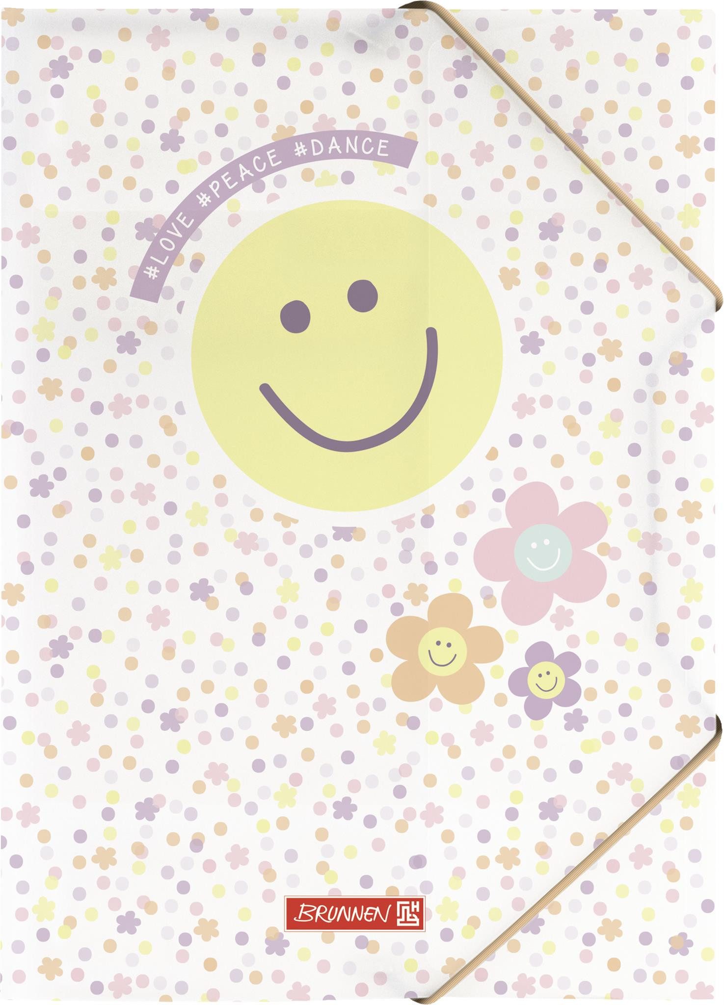 BRUNNEN Organisationsmappe Sammelmappe A4 PP Happy Hippie