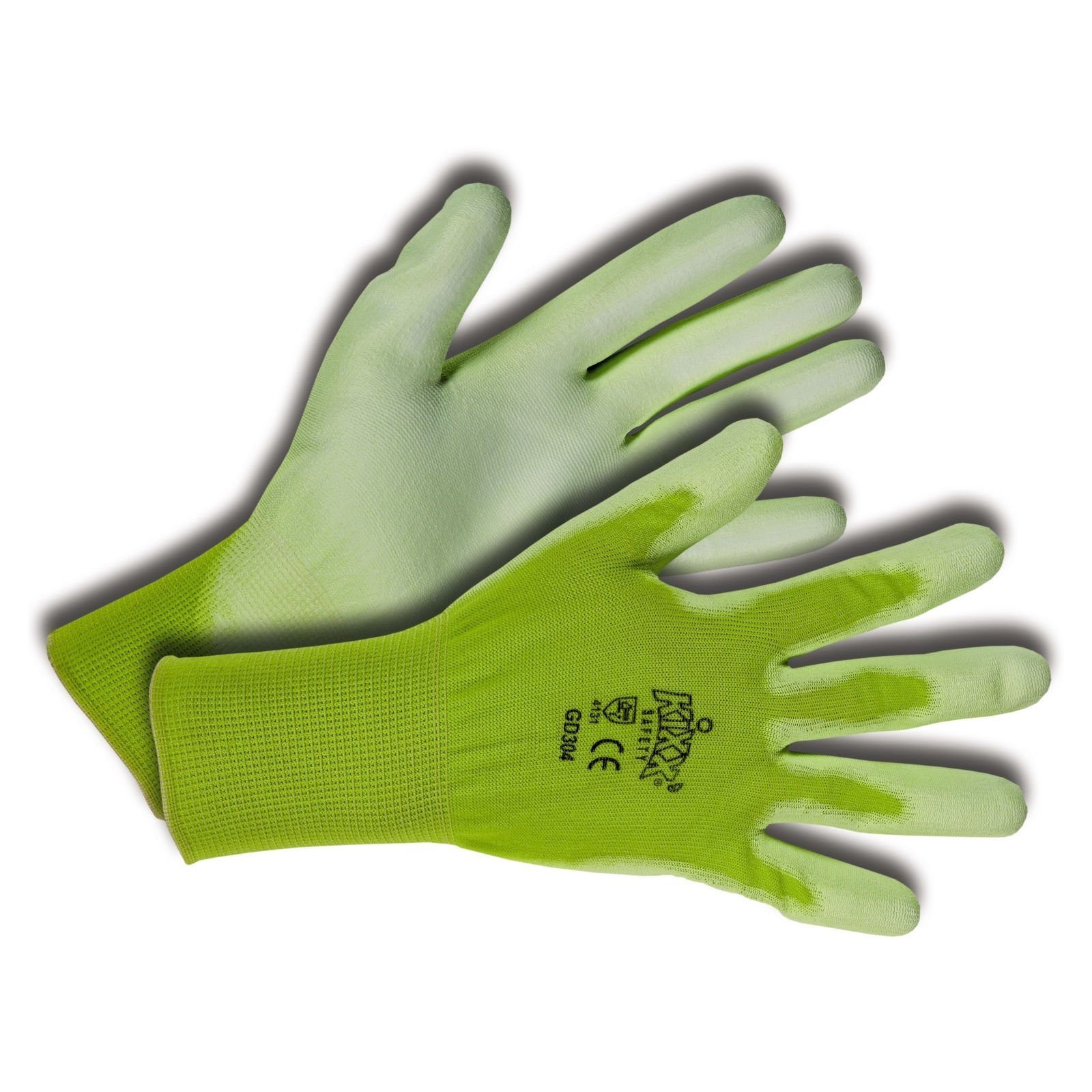 KIXX Gartenhandschuhe Handschuhe f. Gartenarbeit, Hellgrün/Limette