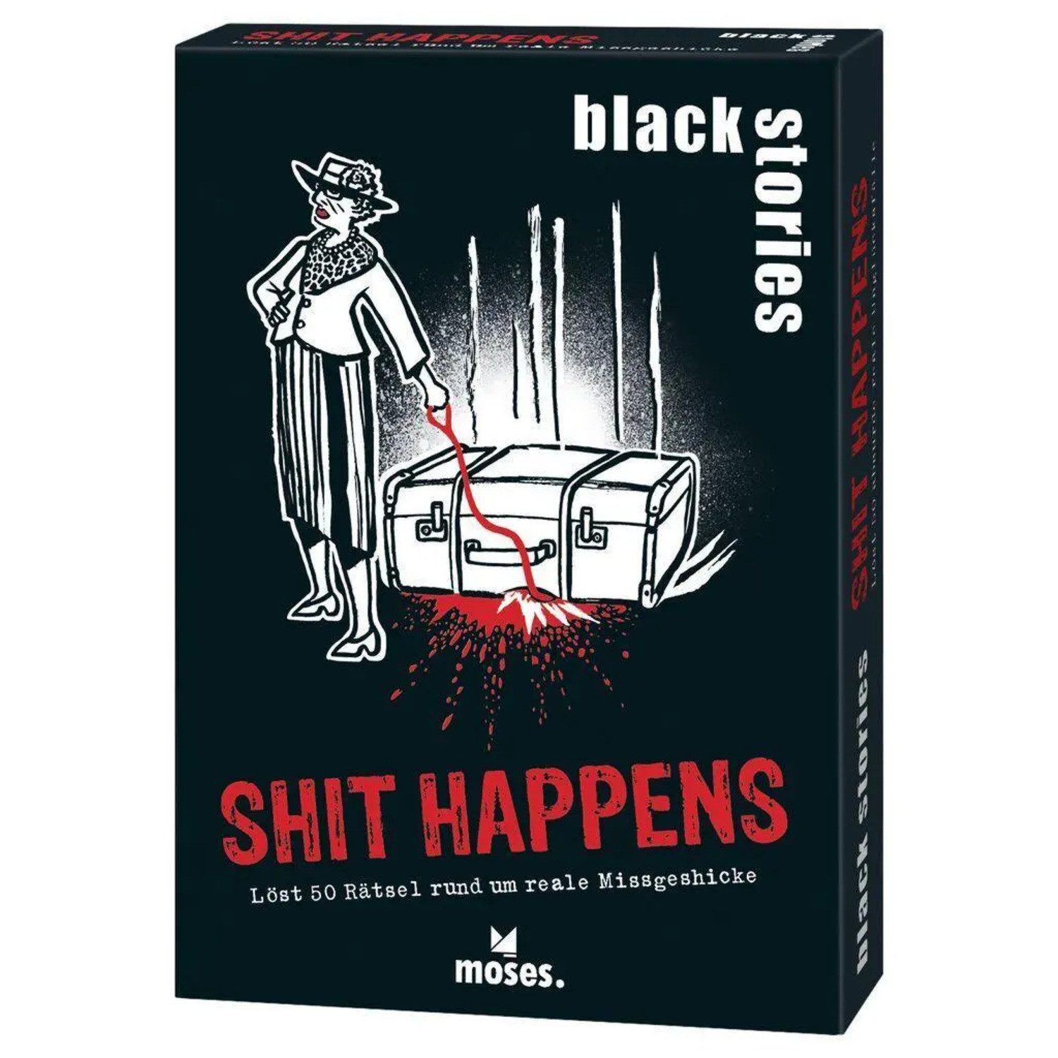 Moses. Verlag Spiel black stories Shit Happens