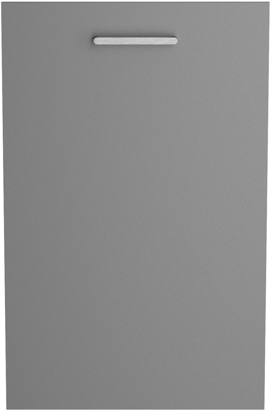 KOCHSTATION Frontblende KS-Lucy, Breite 45 cm, Metallgriff, für vollintegrierten Geschirrspüler