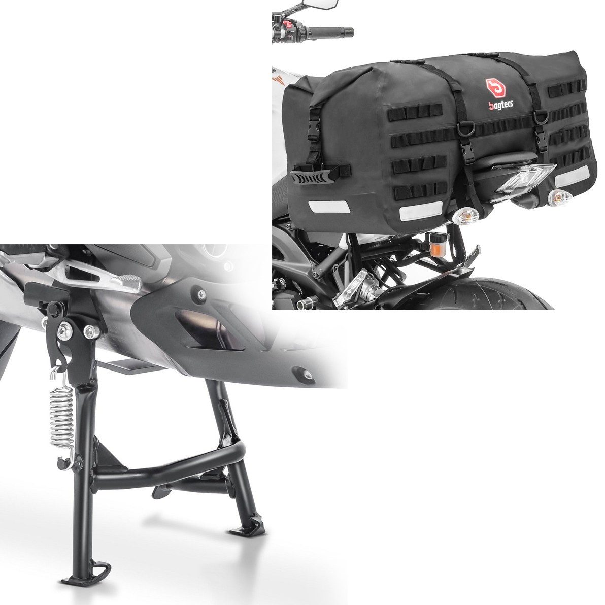 ConStands Motorradheber Set Hauptständer + Hecktasche S5