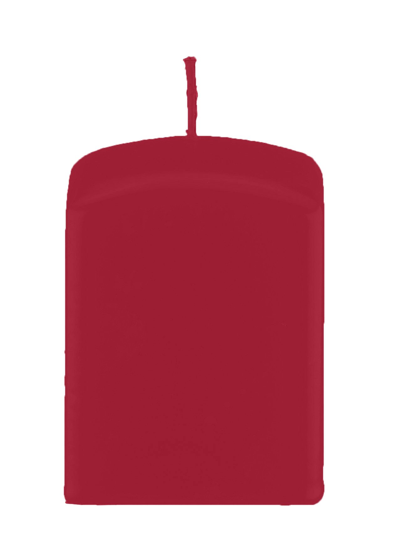 Kopschitz Kerzen Stumpenkerze Quader, Quadratische Kerzen Burgund Rotbraun 150 x Ø 70/70 mm, 8 Stück