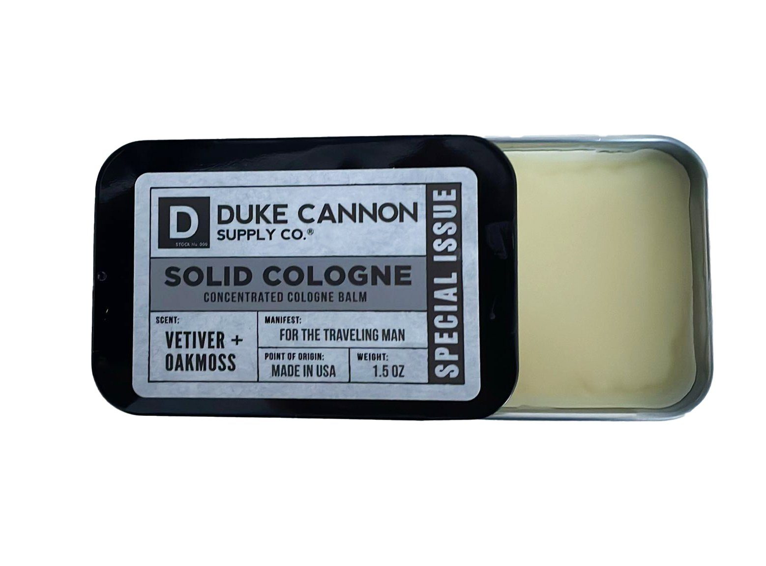 Duke Cannon Eau de Parfum Echtes Solid Cologne- mit dem Duft nach  Sandelholz und Eichenmoss, 1-tlg., festes Parfum