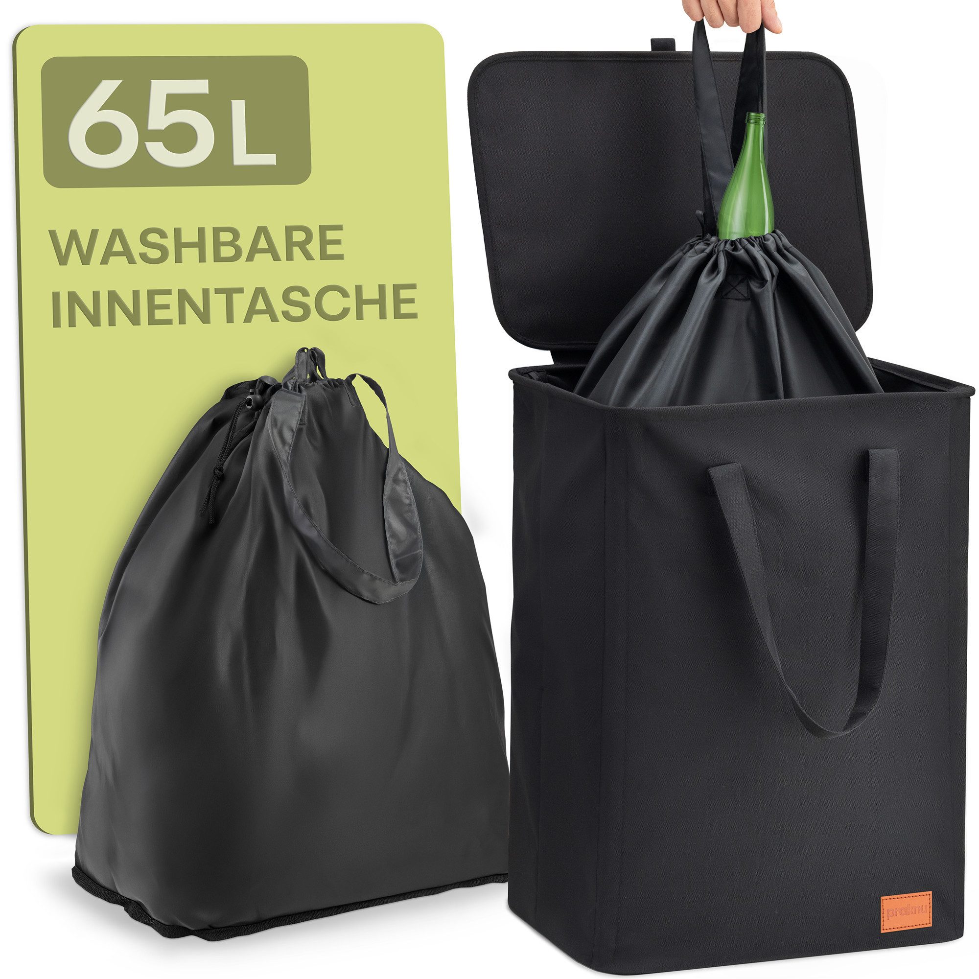 Praknu Flaschenkorb 65L Pfandflaschen Sammelbehälter Klein günstig online kaufen