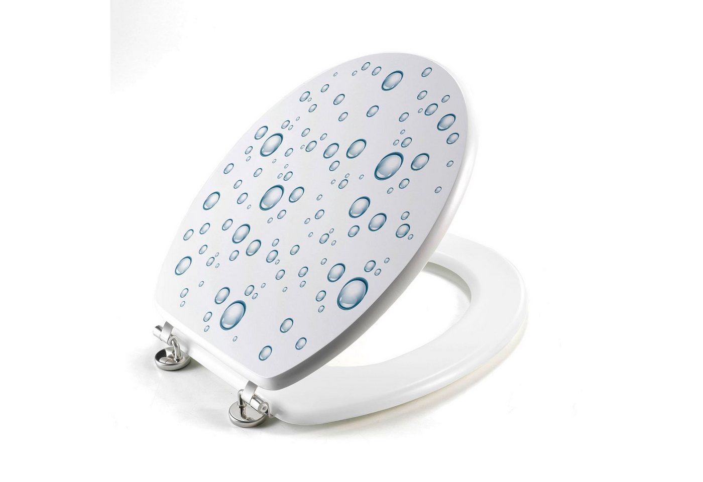 Thumbnail - dynamic24 WC-Sitz Bubble, Toilettendeckel mit Metallscharnieren