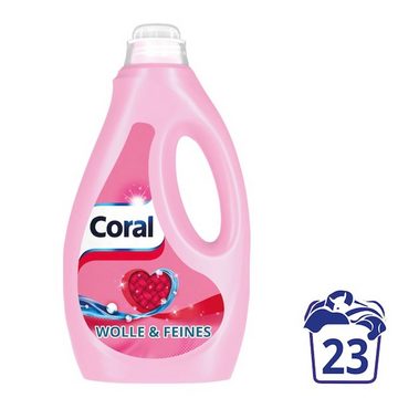 Coral Feinwaschmittel Wolle & Feines 6x Flüssigwaschmittel 23WL (1.15 L) Feinwaschmittel (für eine schonende Reinigung)