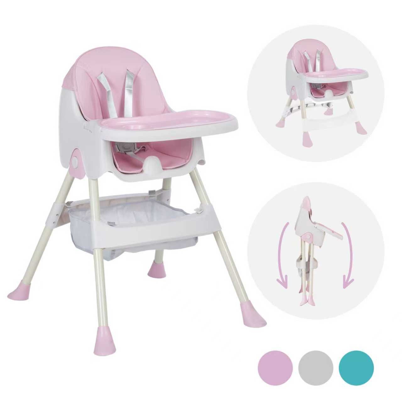 FOXSPORT Kinderklappstuhl, Kinder-Esstuhl​, 2 in 1 Babystuhl, Kombiessstuhl günstig online kaufen