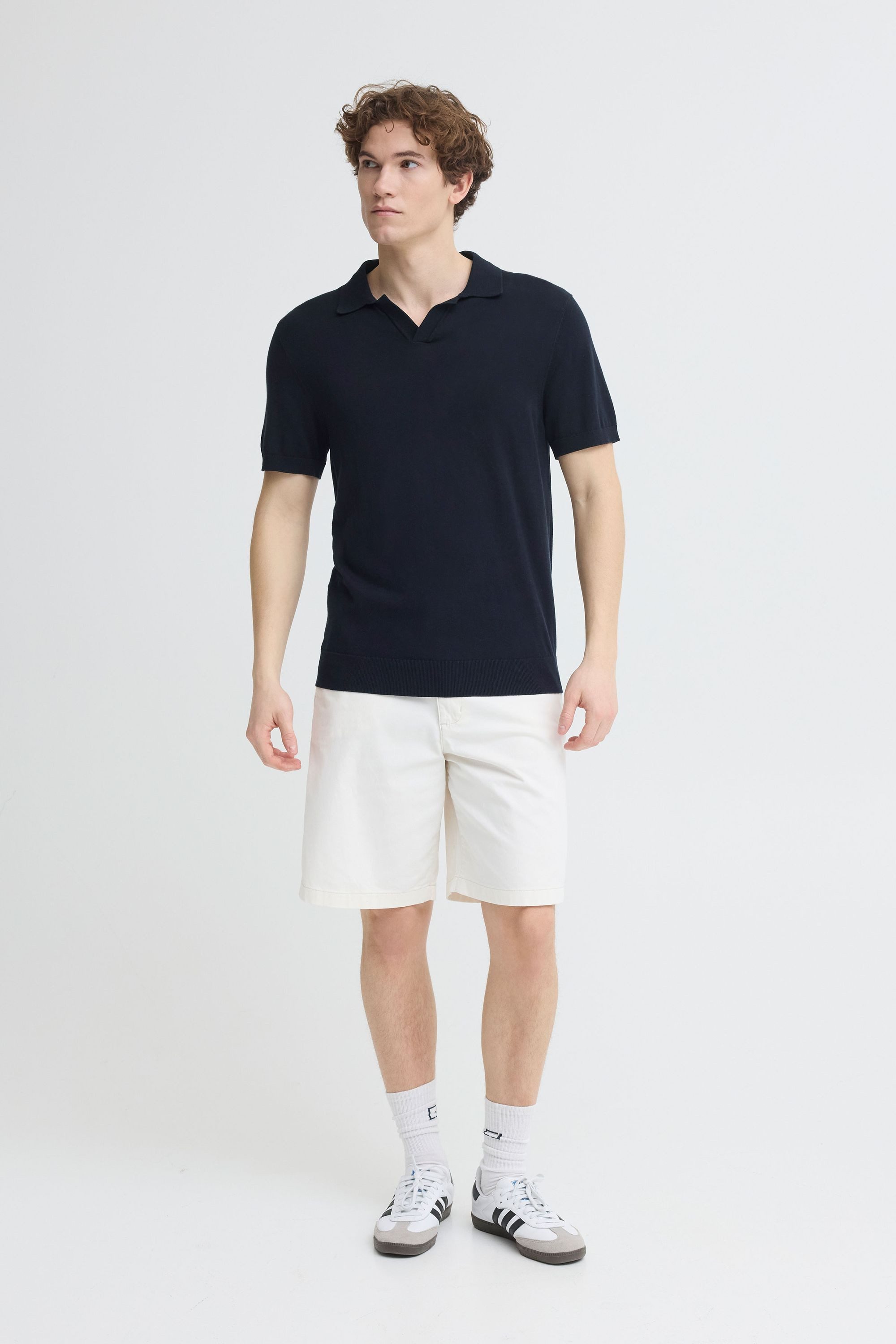 Casual Friday Poloshirt CFSona Polo-Shirt mit offenem Ausschnitt
