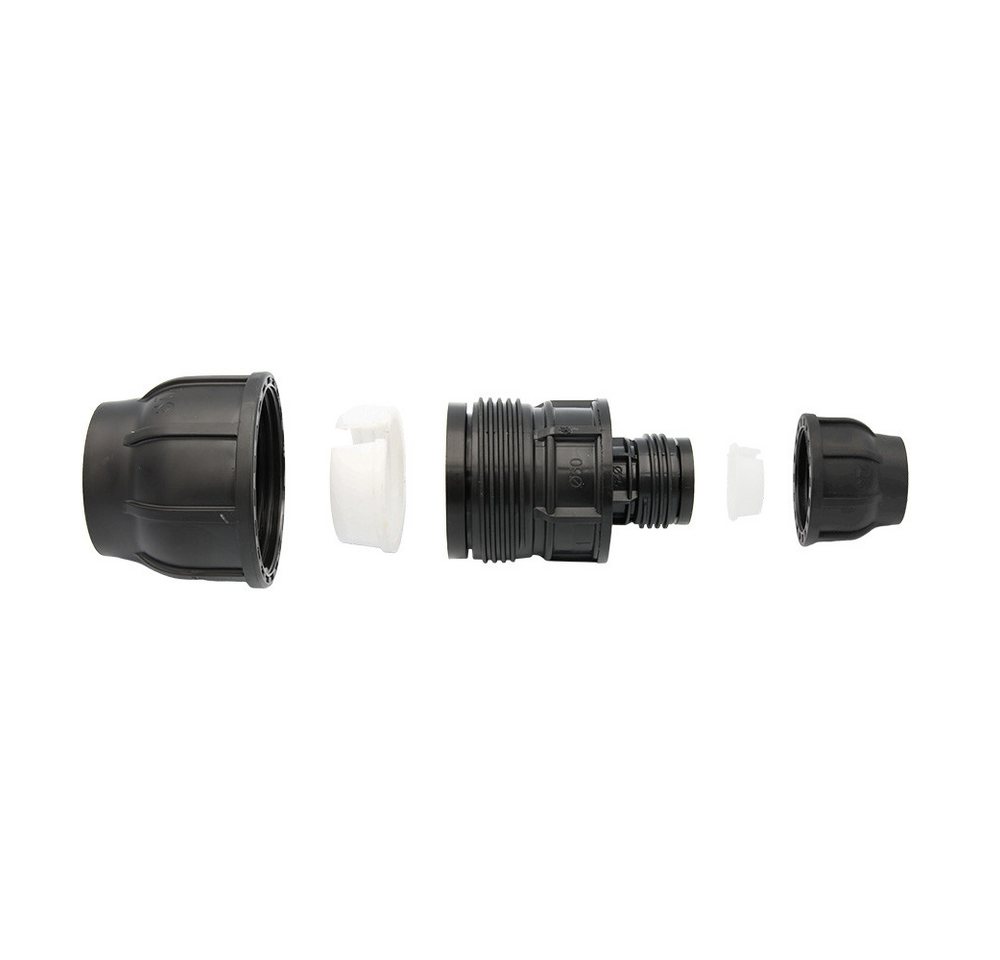 Thumbnail - GEBO Steckfitting PE Rohr Kupplung 50x25 mm Reduzierung Verjüngung Verschraubung