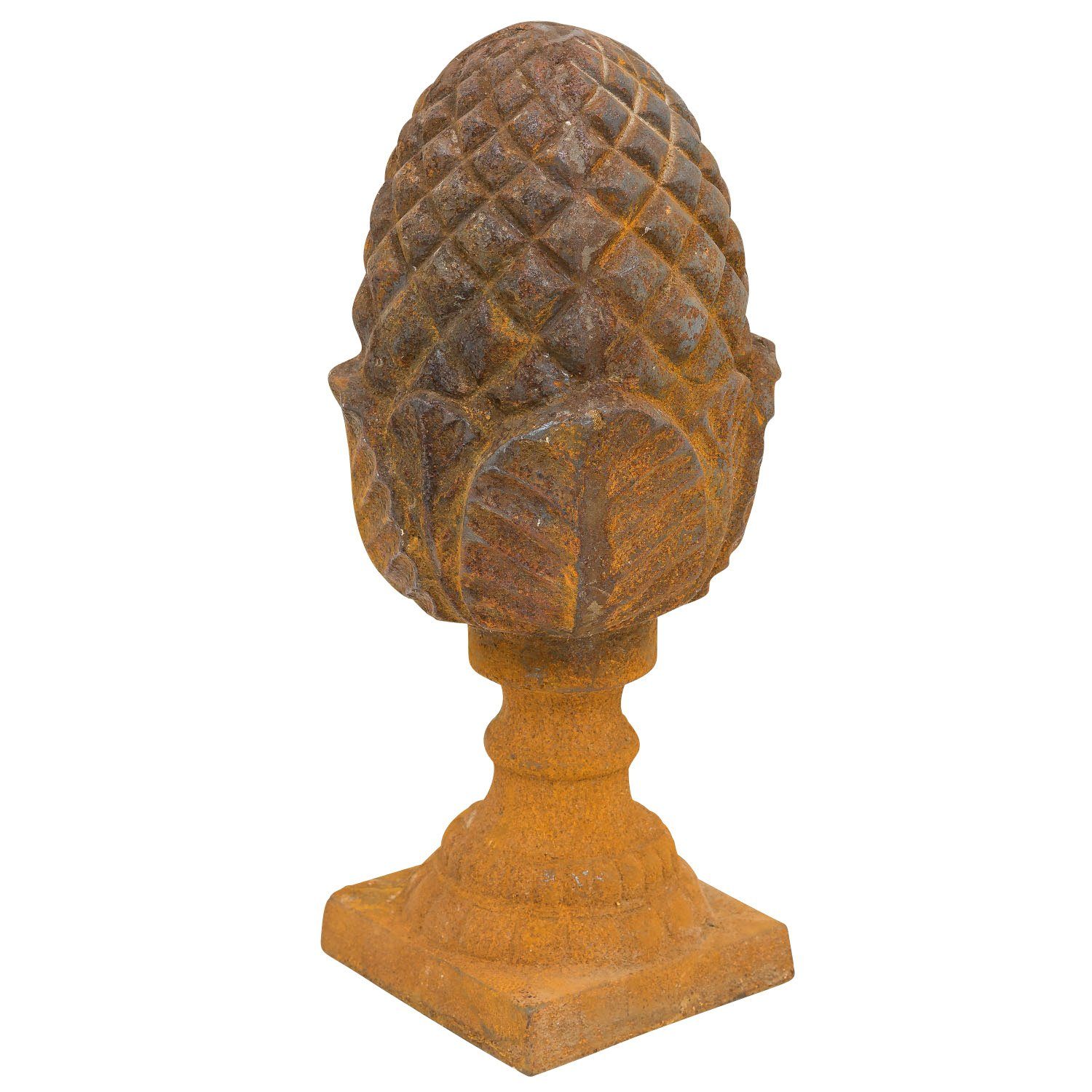 Aubaho Gartenfigur Zapfen Tannenzapfen Pinienzapfen Eisen Garten Deko