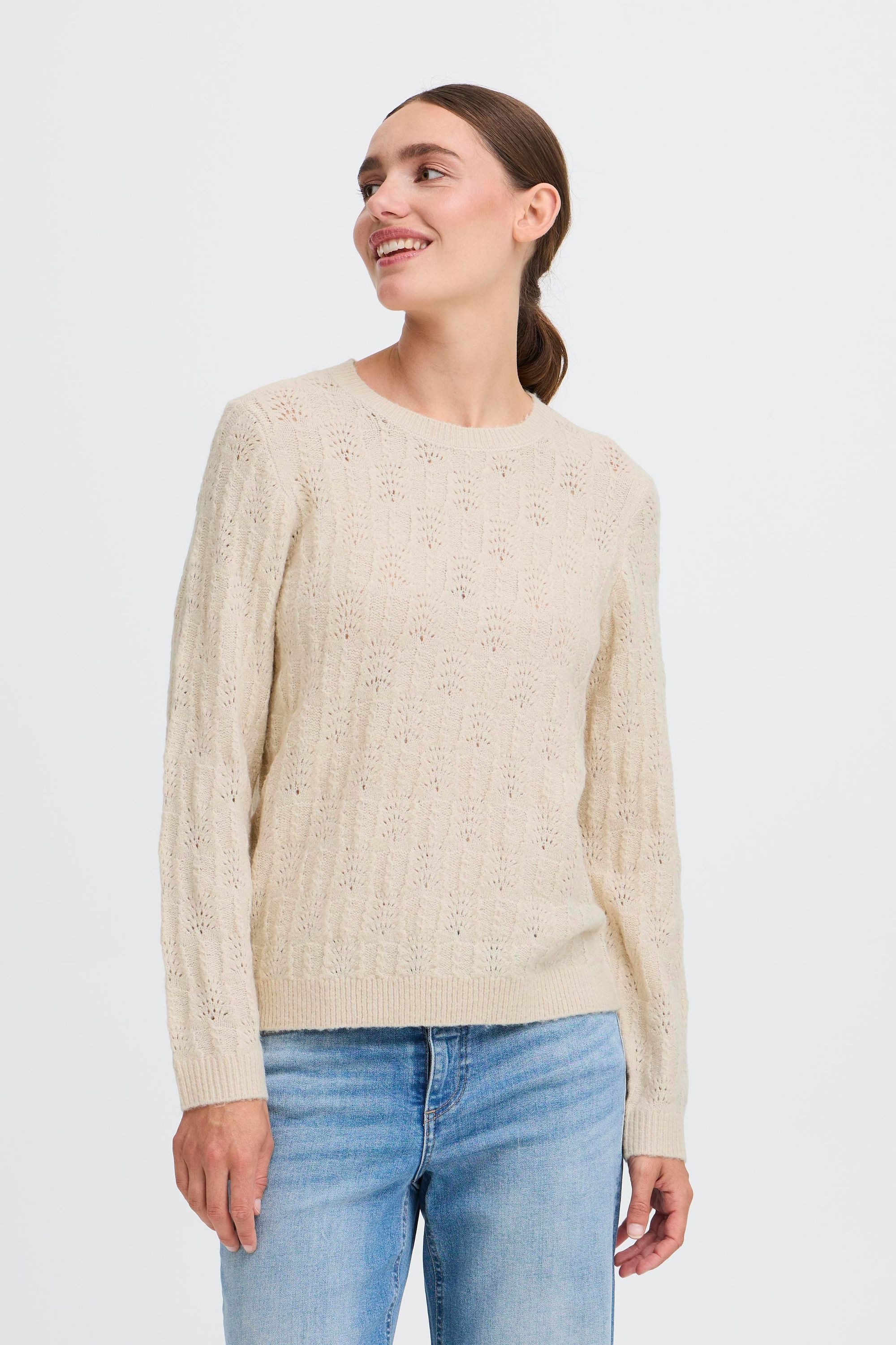 OXMO Rundhalspullover OXFSINVA Modischer Strickpullover mit günstig online kaufen