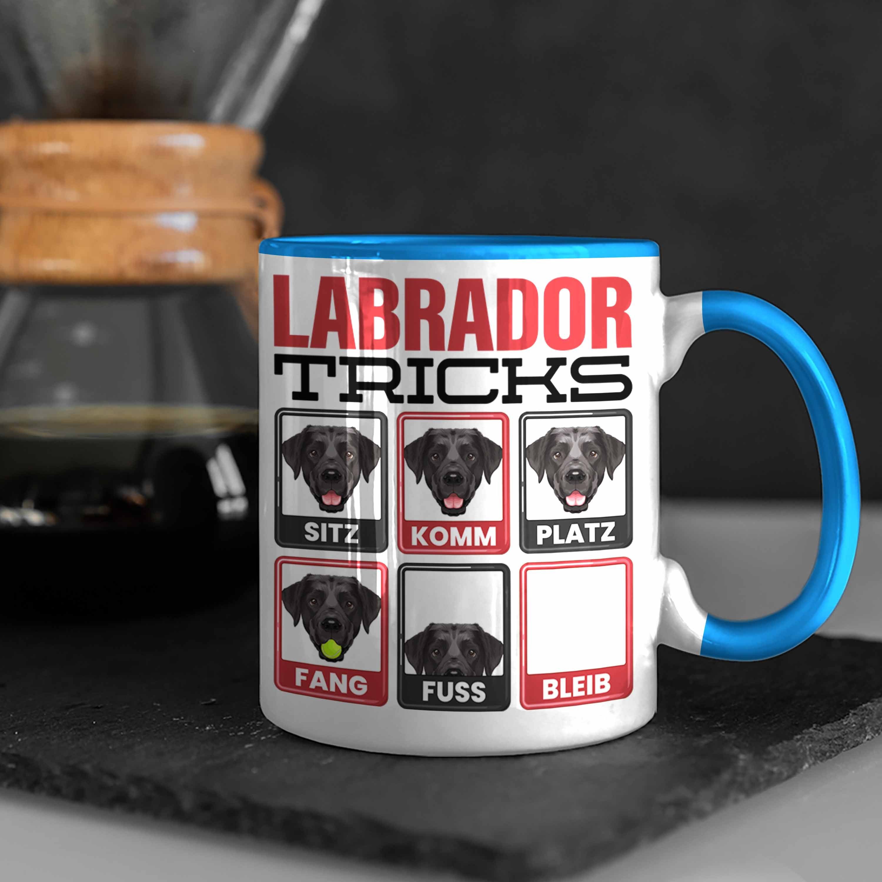 Trendation Tasse Labrador Lustiger Labrador Tasse Geschenkidee Besitzer Geschenk Spruch Blau