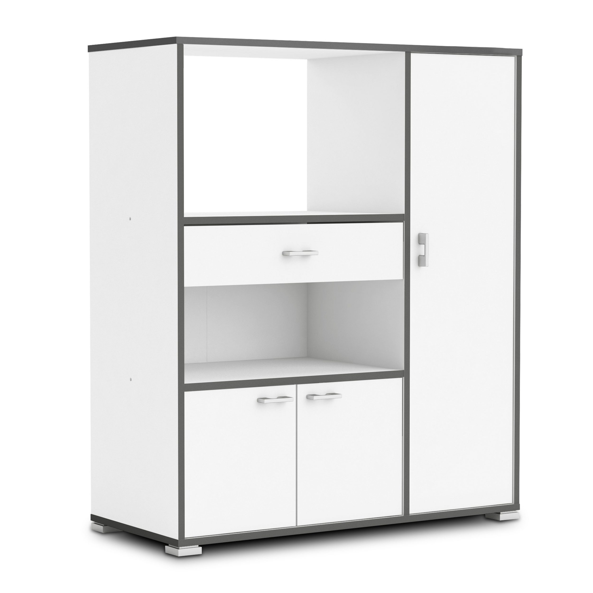 habeig Küchenbuffet Küchenschrank Schrank Küchenregal Küchenmöbel Singleküche Küche