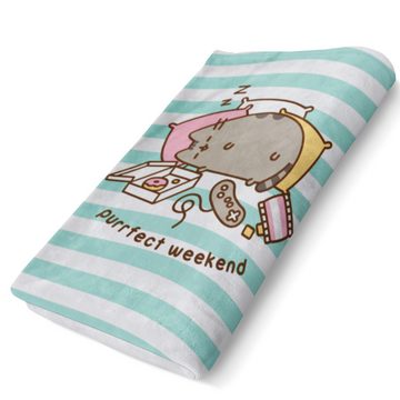 BERONAGE Strandtücher Pusheen Badetuch Purrfect Weekend 75x150, 100% Baumwolle (1-St), Frottee in Velours-Qualität