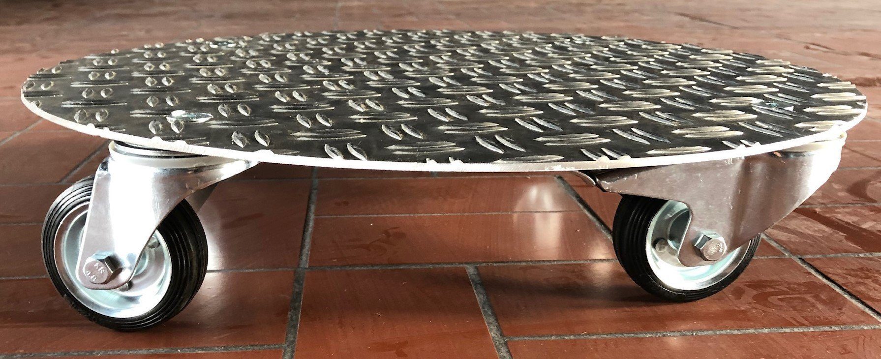 Schlögel Pflanzenroller Pflanzenroller Schwerlast Pflanzenroller rund Belastung bis 560kg, sehr gute Korrosionsbeständigkeit (Meerwasserbeständig)