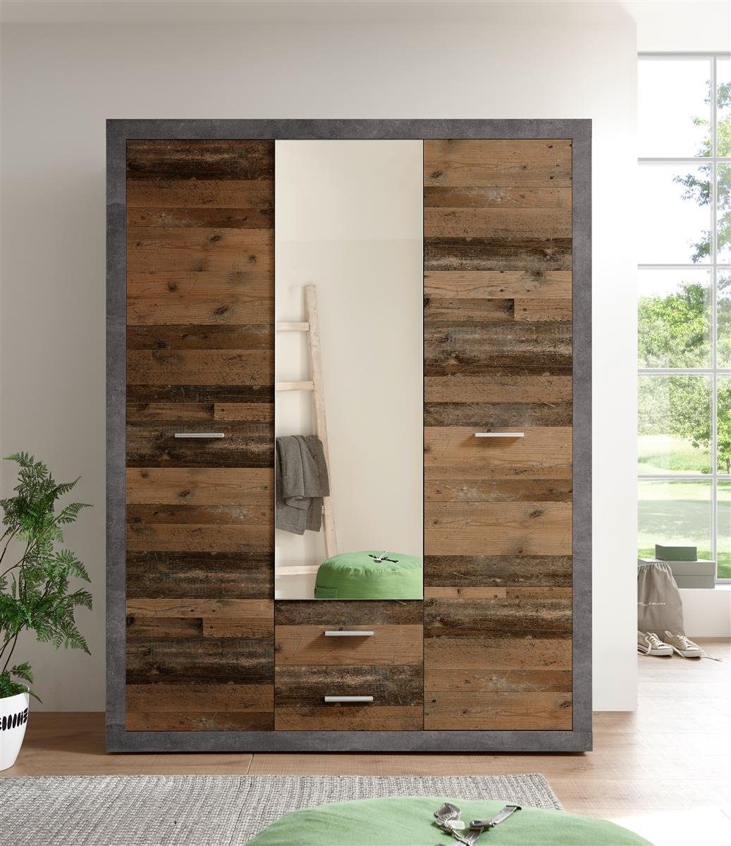 möbelando Kleiderschrank Stern 151 x 198 günstig online kaufen