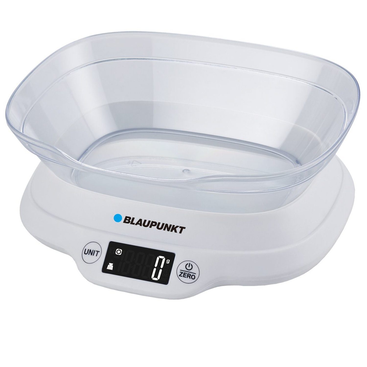 Blaupunkt Küchenwaage FKS501, 22,5 x 19 x 7,5 cm, 45,5 x 21,5 mm, max. 5 kg