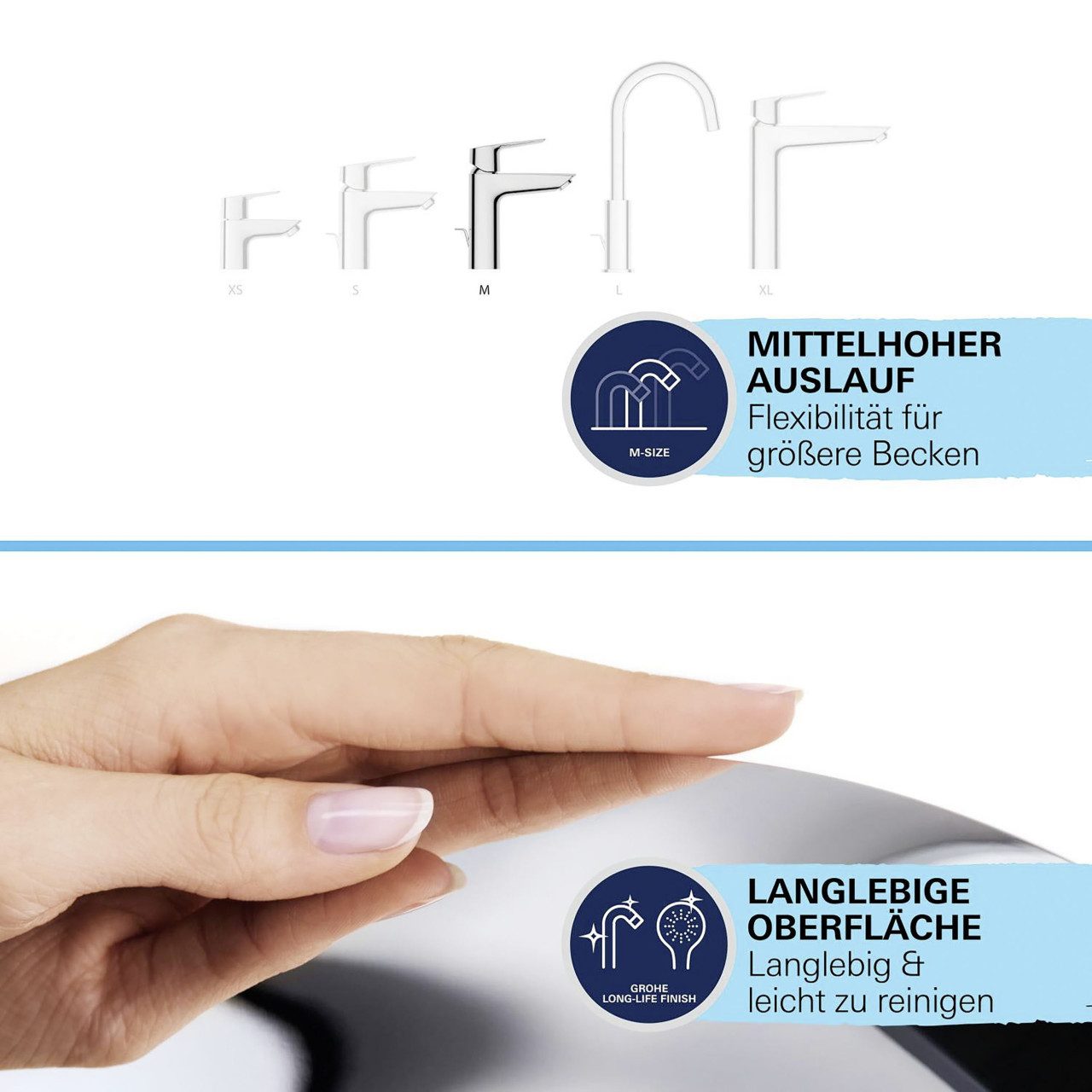 Grohe Waschtischarmatur Grohe Quickfix Waschtischarmatur Start M-Size