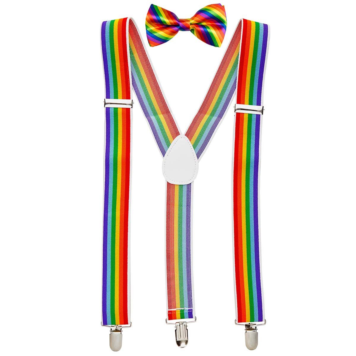 Goldschmidt Kostüme Kostüm Hosenträger und Fliege Regenbogen günstig online kaufen