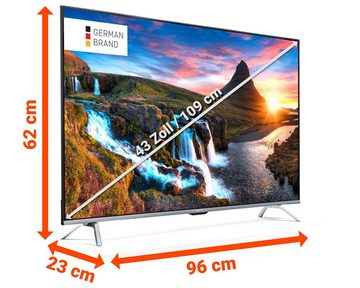 Metz 43MUC7001 LED-Fernseher (109,00 cm/43 Zoll, 4K UHD, Smart-TV)