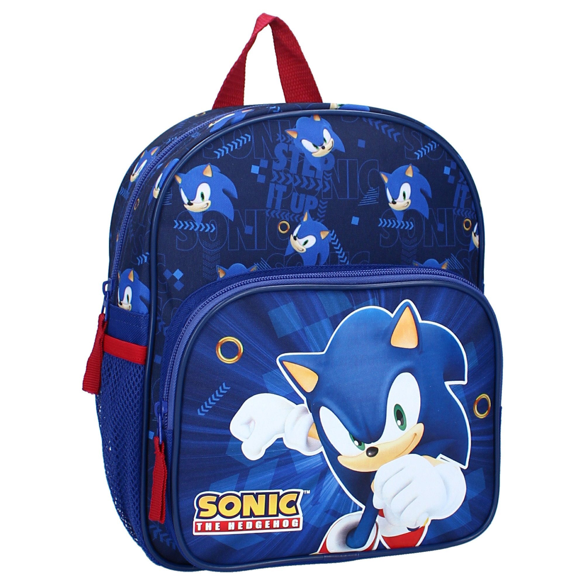 Vadobag Kinderrucksack Sonic 3D Rucksack Jungs Mädchen Kinder Rucksack Polyester