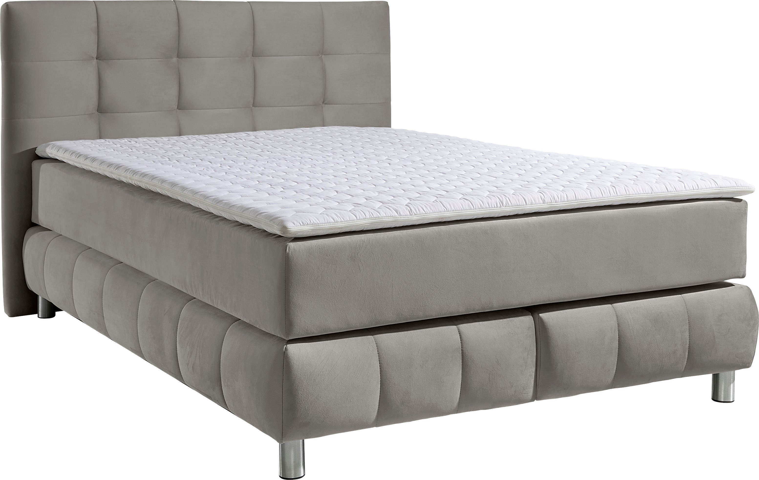Home affaire Boxspringbett Salo, incl. Topper, 6 Breiten, 2 Härtegrade, TFK auch in Härtegrad 4