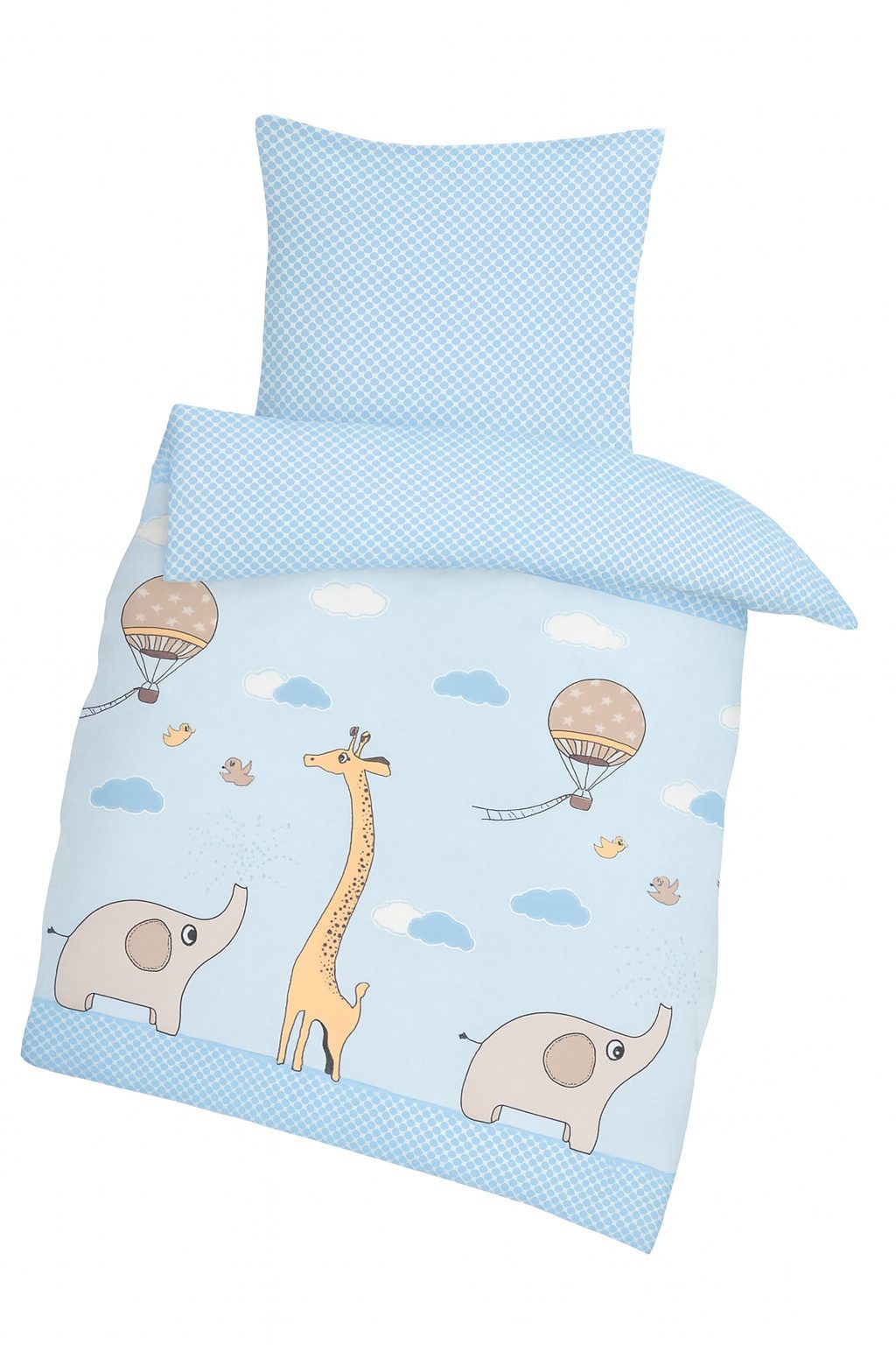 DOBNIG Babybettwäsche Biber Kinderbettwäsche 2-teilig 100x135cm günstig online kaufen