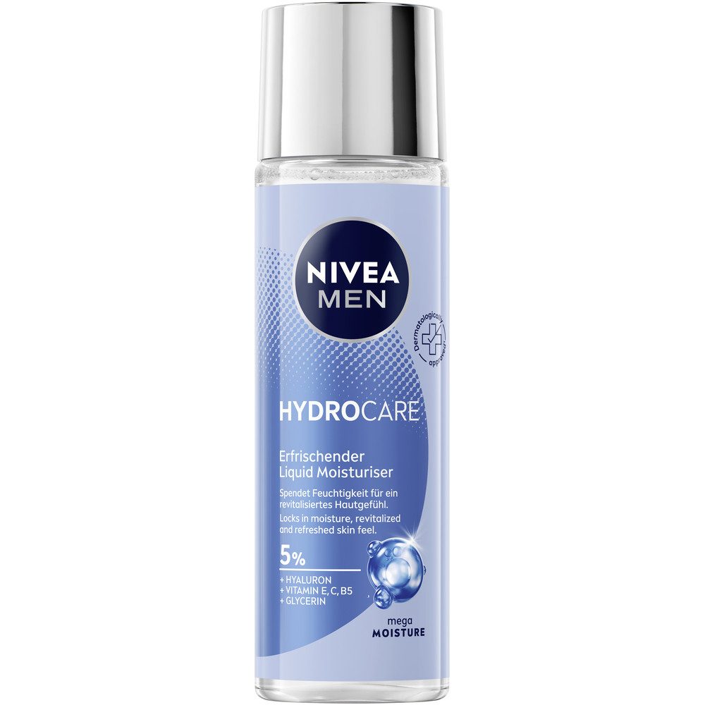 Nivea Men Feuchtigkeitsgel NIVEA MEN HydroCare Erfrischender Liquid Moisturizer, mit Mega Moisture Technology, auch nach der Rasur geeignet