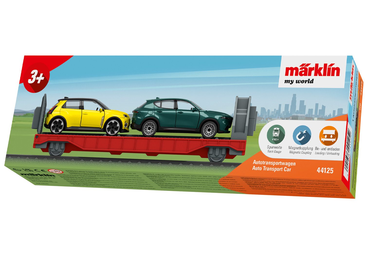 Märklin Güterwagen Märklin my world, Autotransportwagen - 44125, Spur H0