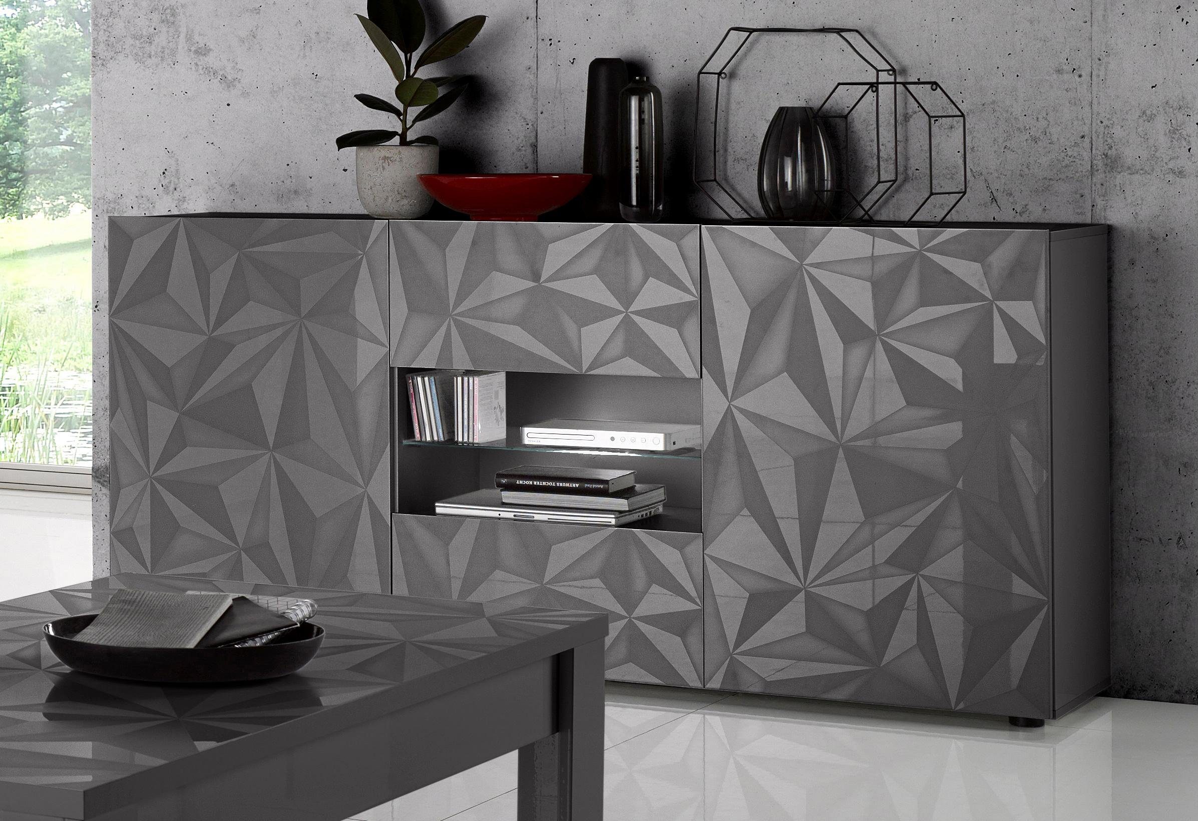 INOSIGN Sideboard Prisma Breite 181, Kommode 2 Türen, 2 Schubkästen, Anrich günstig online kaufen