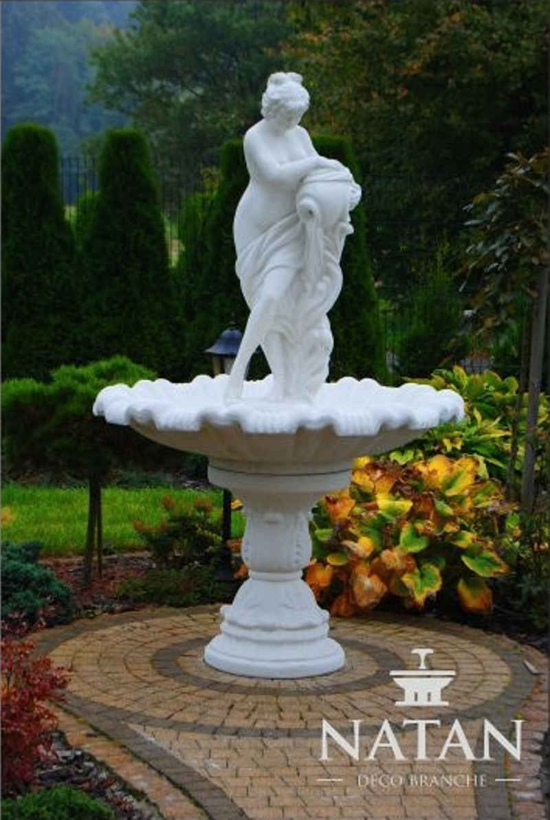 JVmoebel Zierbrunnen Brunnen Springbrunnen Skulptur Brunnen Fontaine Teich 229cm Sofort, (Brunnen), Made in Europe