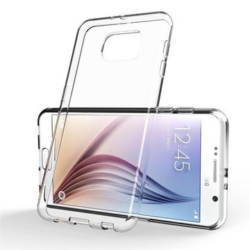 CoolGadget Handyhülle Transparent Ultra Slim Case für Samsung Galaxy S6 5,1 Zoll, Silikon Hülle Dünne Schutzhülle für Samsung S6 Hülle