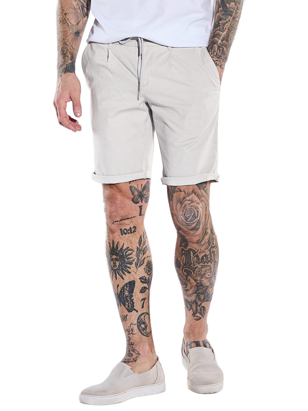 emilio adani Bermudas Herren Bermuda mit Tunnelzug, Sand