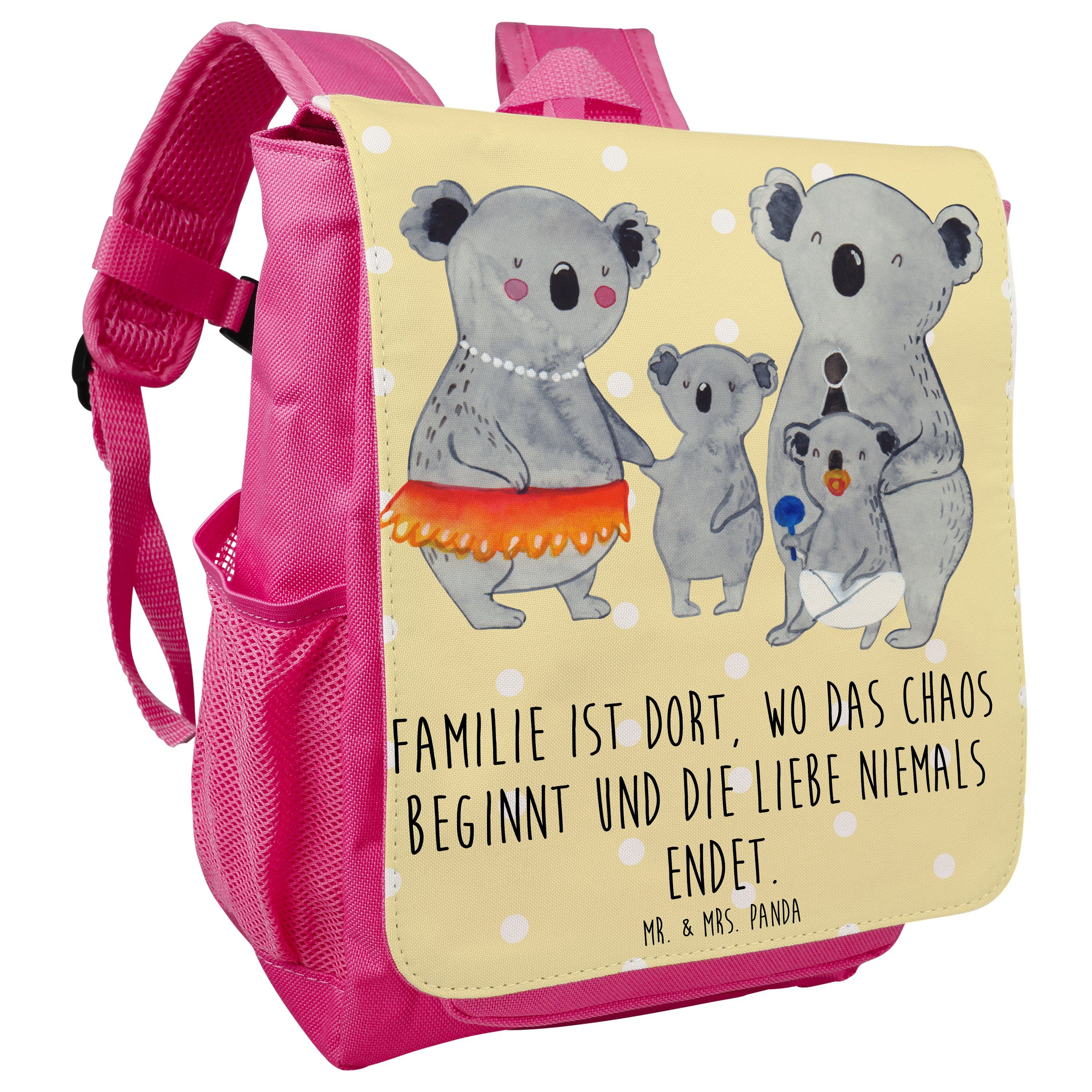 Mr. Fa Familie Mrs. Kinderrucksack Kleiner Rucksack, Geschenk, Gelb - Mädchen Pastell Koala Panda - &