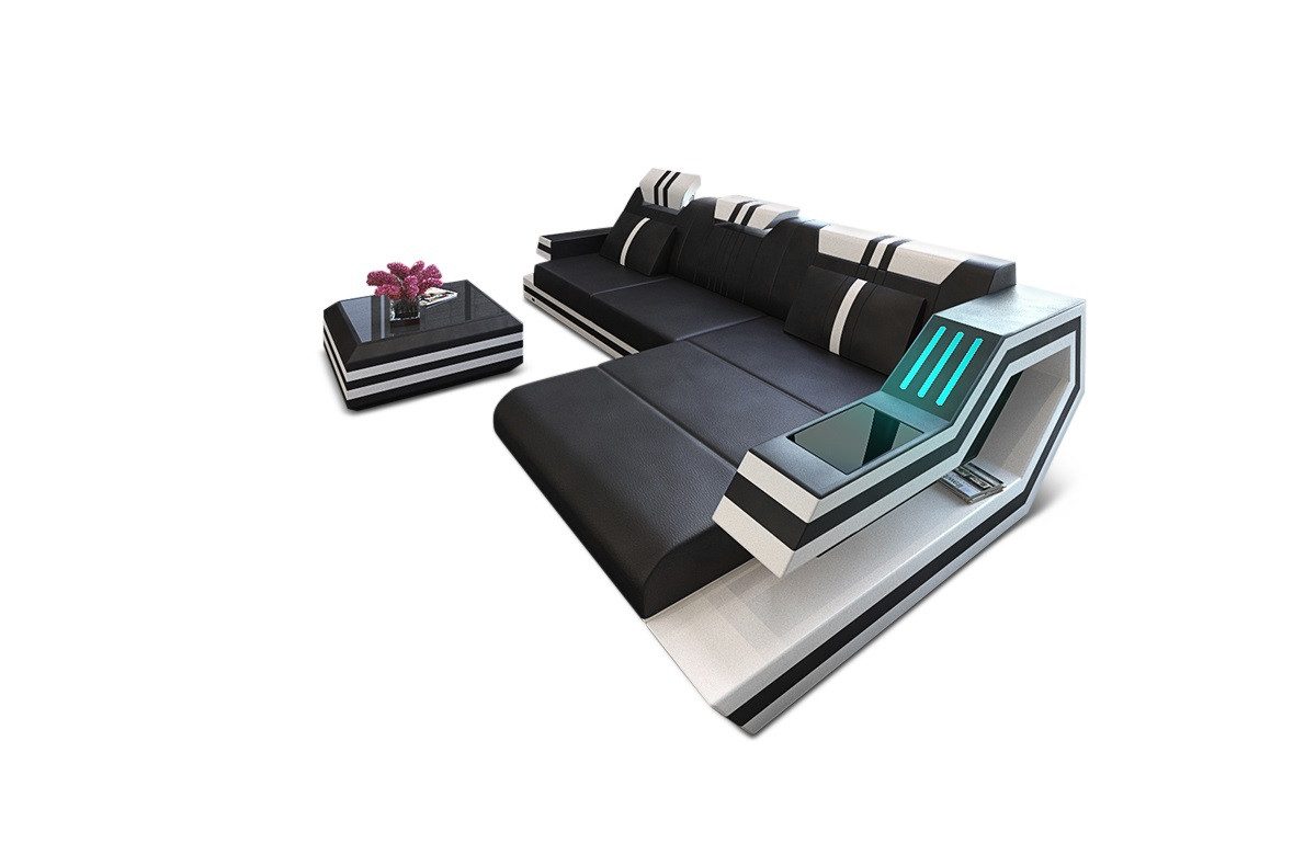 Sofa Dreams Ecksofa Ledercouch Ledersofa Ravenna günstig online kaufen